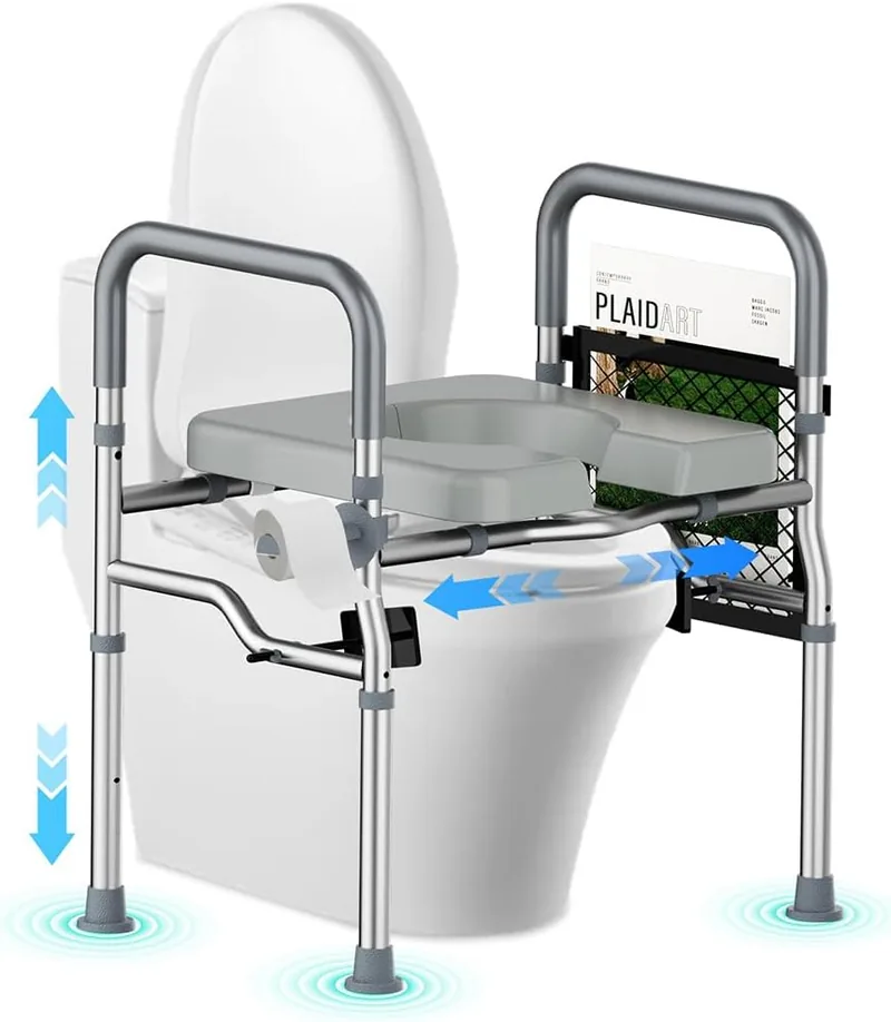 Toilettensitzerhöhung mit Armlehnen