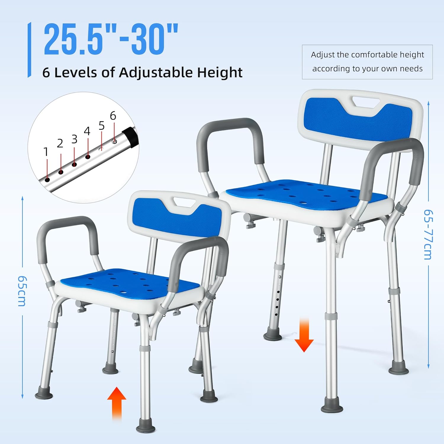 Duschhocker höhenverstellbar – Bild 4