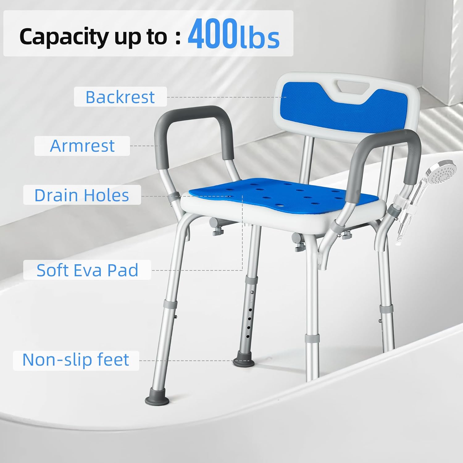 Duschhocker höhenverstellbar – Bild 7