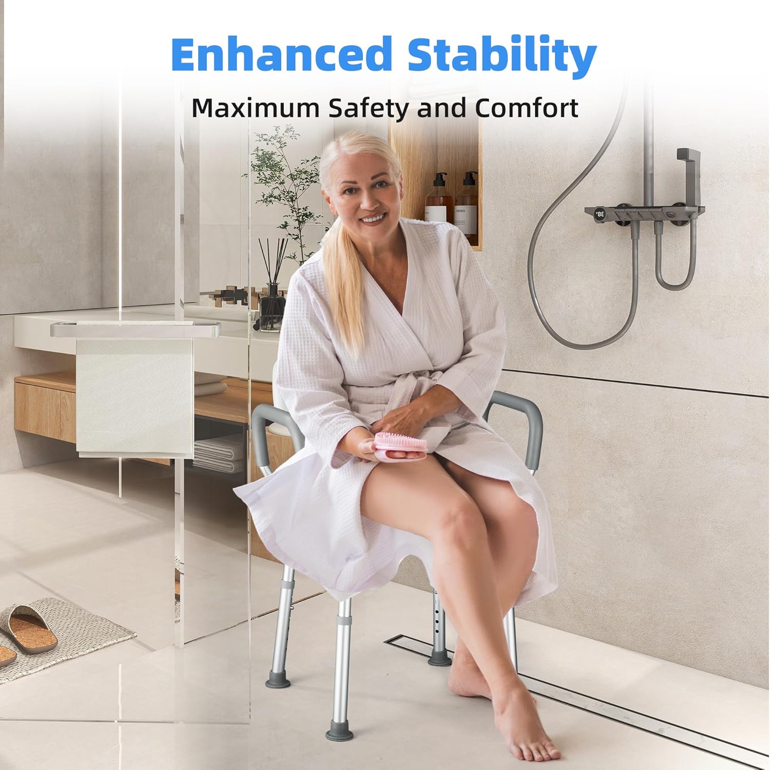 Duschhocker höhenverstellbar – Bild 6