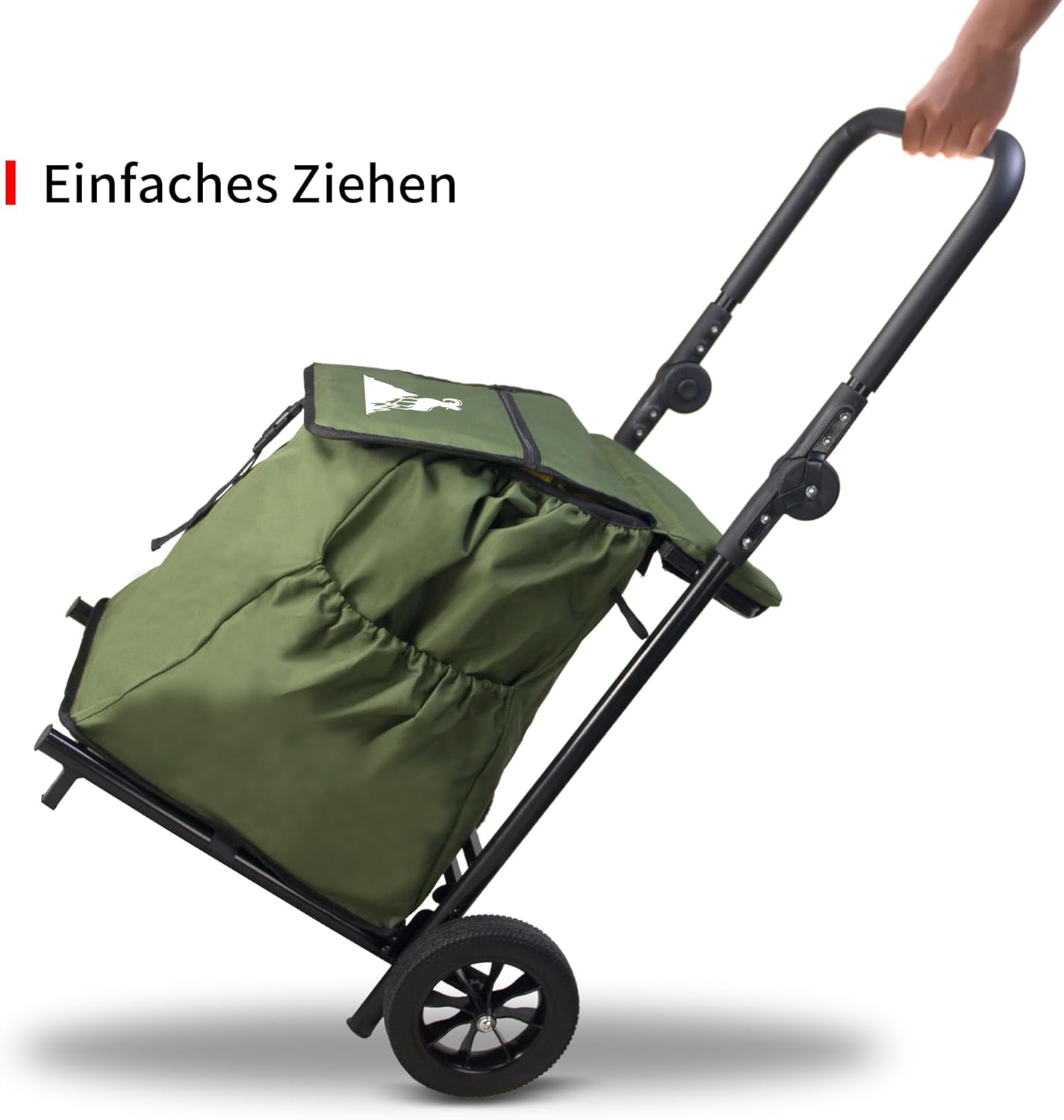 Einkaufstrolley mit Sitzfunktion – Bild 3