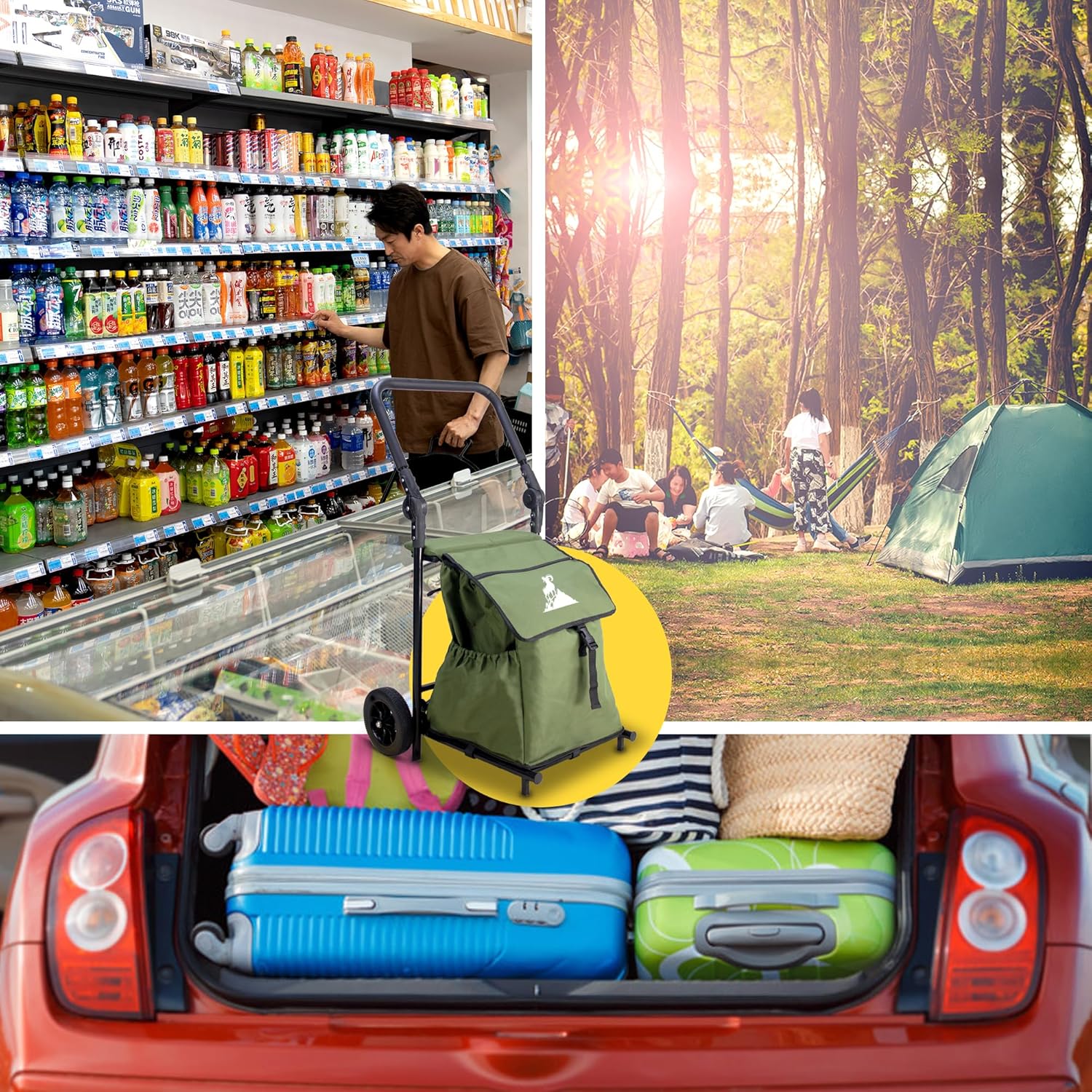 Einkaufstrolley mit Sitzfunktion – Bild 5