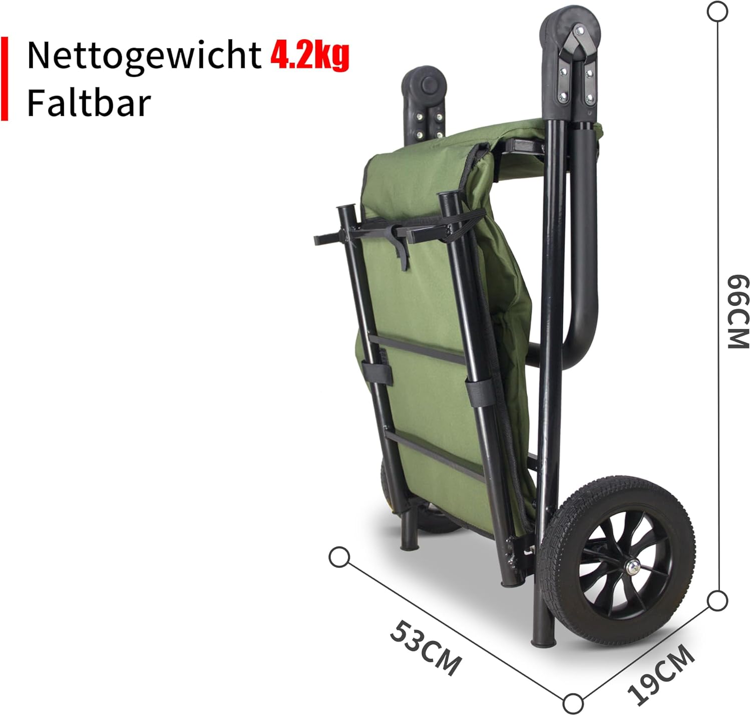 Einkaufstrolley mit Sitzfunktion – Bild 6