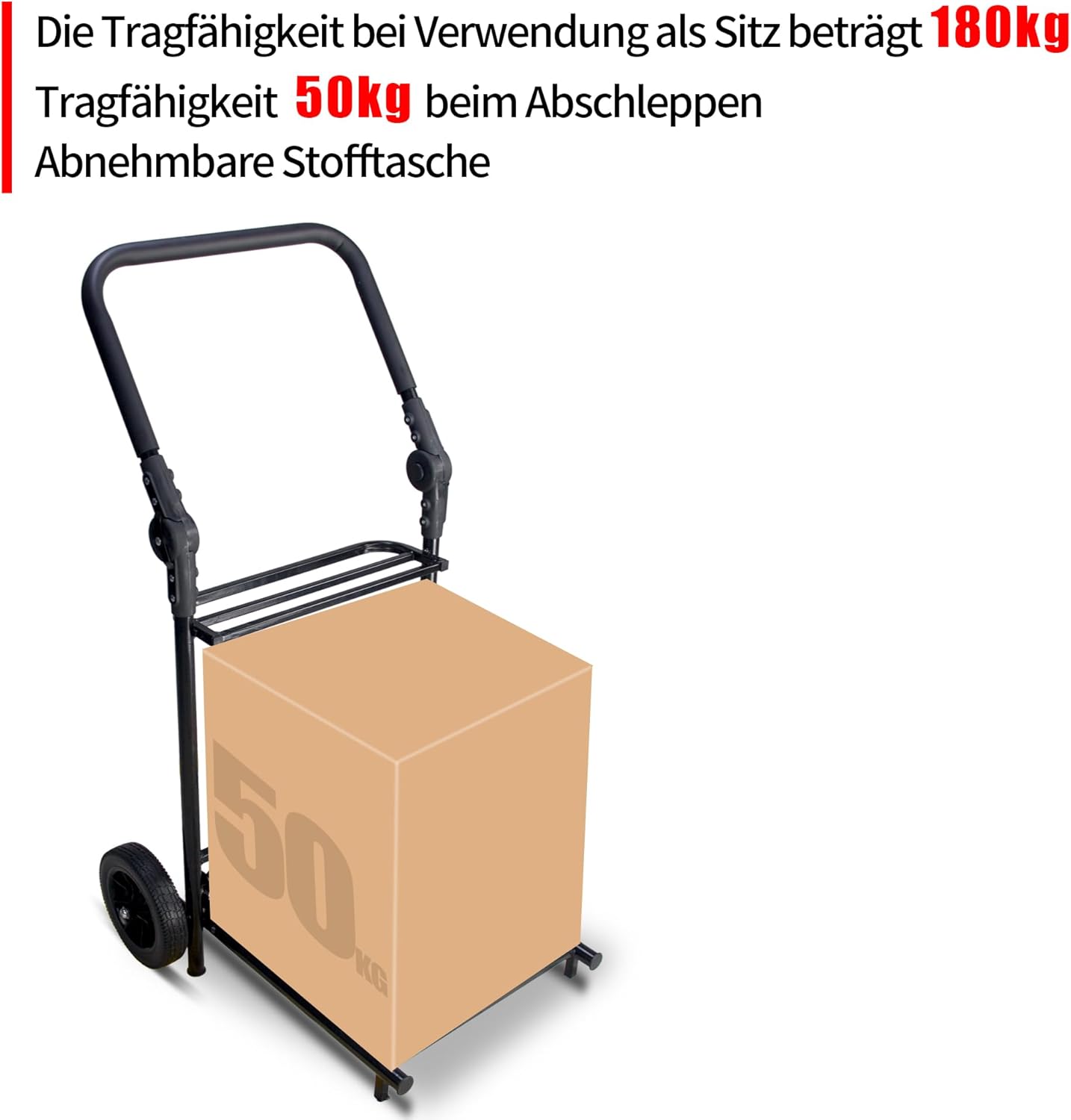 Einkaufstrolley mit Sitzfunktion – Bild 2