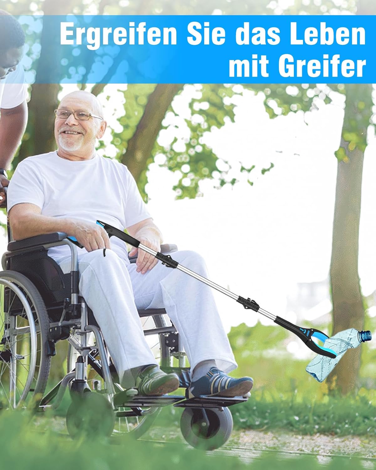 Kekoy Greifzange für Senioren (91cm) – Faltbare Greifhilfe – Bild 3