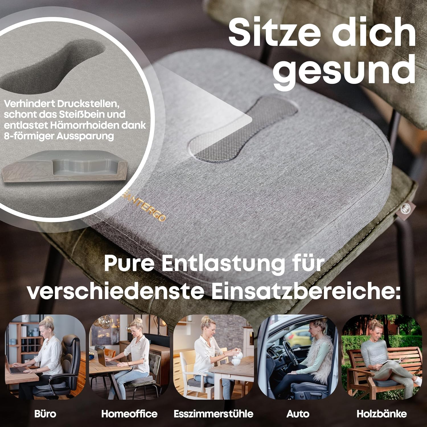 Rollstuhl Sitzkissen Gel – Bild 7