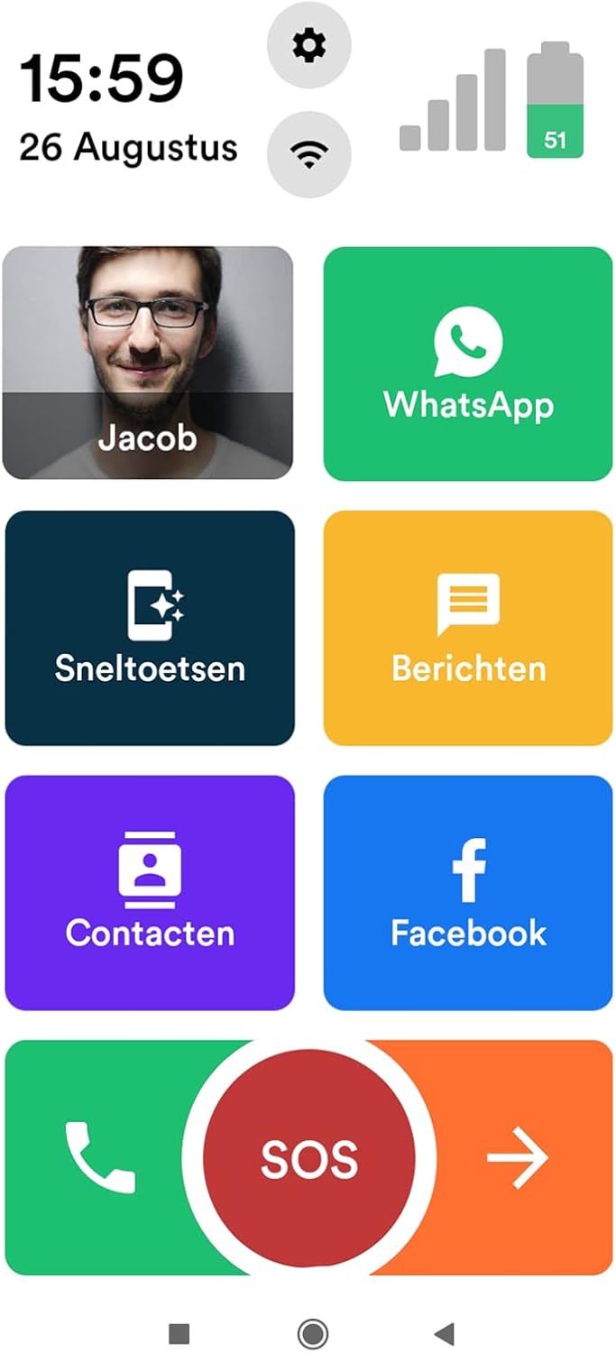 Senioren Smartphone große Tasten WhatsApp – Bild 7