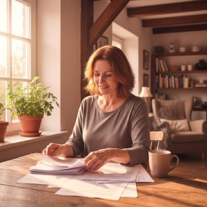 Pflegehilfsmittel beantragen — warme Atmosphaere, pflegende Angehoerige zu Hause